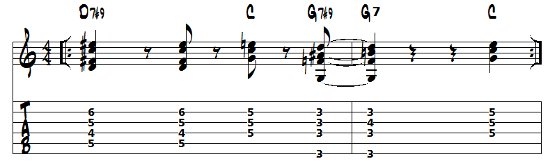 John Scofield guitar lick