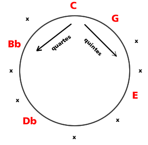 cycle des quartes et quintes
